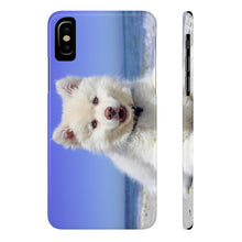 Slim Phone Case, Beach Puppy