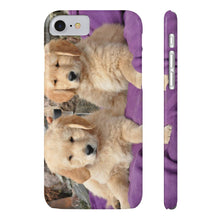 Slim Phone Cases, Golden Retriever Puppies Phone Case