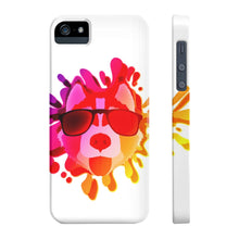 Slim Phone Case, Husky on Beach Phone Case